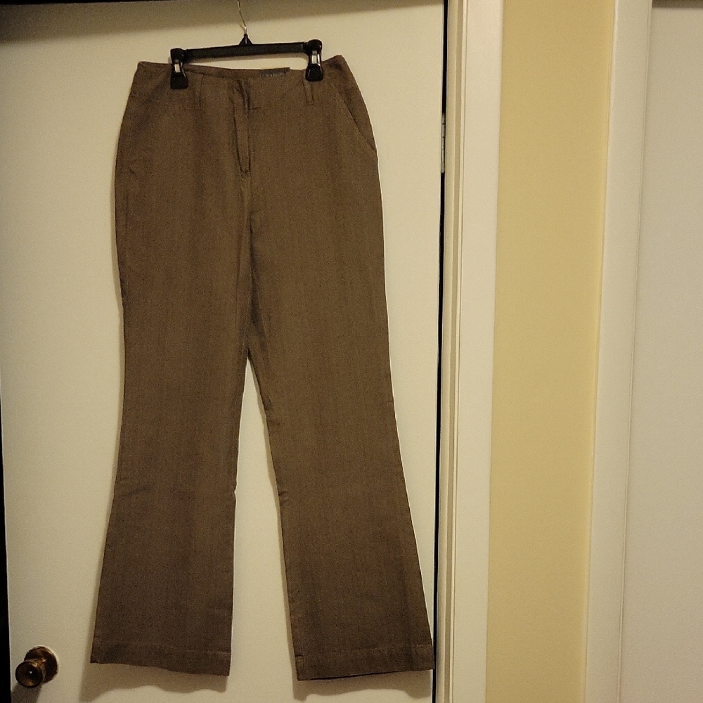 NWT: St. Johns Bay Herringbone Stripe Flare Pants